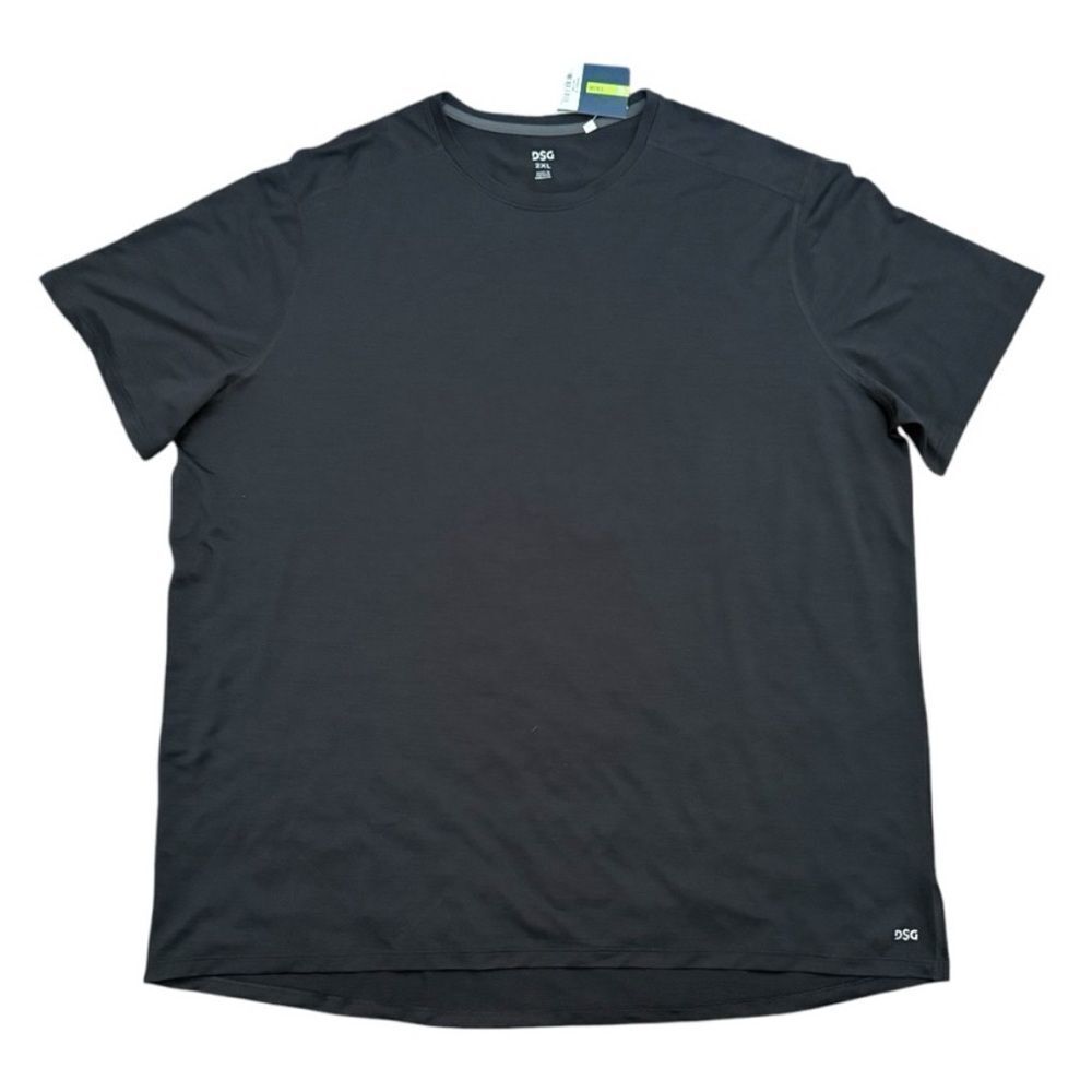 DSG Men’s 2XL Movement Training Tee Black Moisture Wicking Athletic Gym Shirt